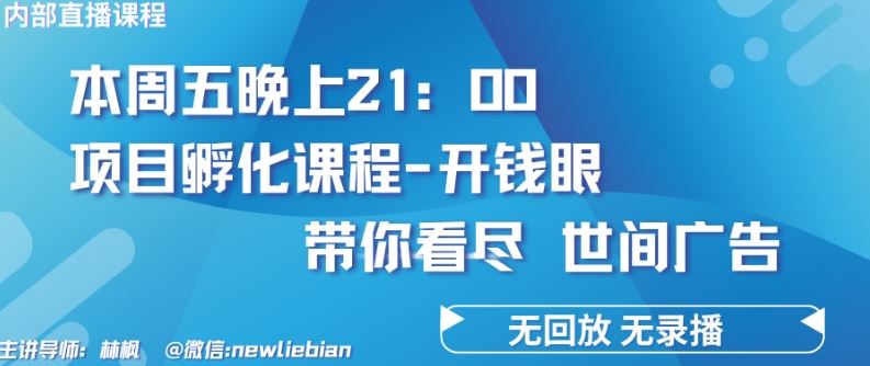 4.26日内部回放课程《项目孵化-开钱眼》赚钱的底层逻辑【揭秘】-星火爱财