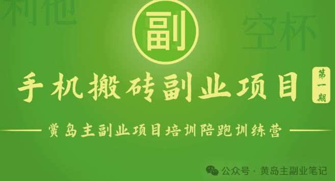 手机搬砖小副业项目训练营1.0,实测1小时收益50+,一部手机轻松日入100+-星火爱财