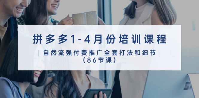 (10495期)拼多多1-4月份培训课程,自然流强付费推广全套打法和细节(86节课)-星火爱财