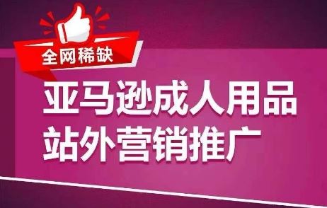 全网稀缺!亚马逊成人用品站外营销推广,教你引爆站外流量,开启爆单模式-星火爱财