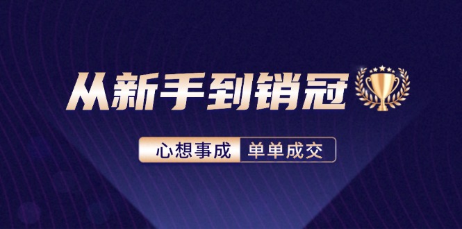 (12383期)从新手到销冠:精通客户心理学,揭秘销冠背后的成交秘籍-星火爱财
