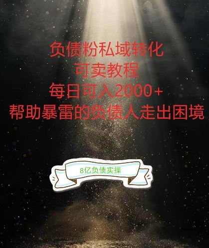 负债粉掘金计划,帮助负债者解决问题,债务规划,债务重组,最好的变现方式【揭秘】-星火爱财