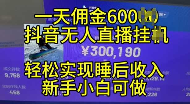 2024年11月抖音无人直播带货挂JI,小白的梦想之路,全天24小时收益不间断实现真正管道收益【揭秘】-星火爱财