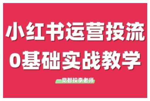 小红书运营投流,小红书广告投放从0到1的实战课,学完即可开始投放-星火爱财