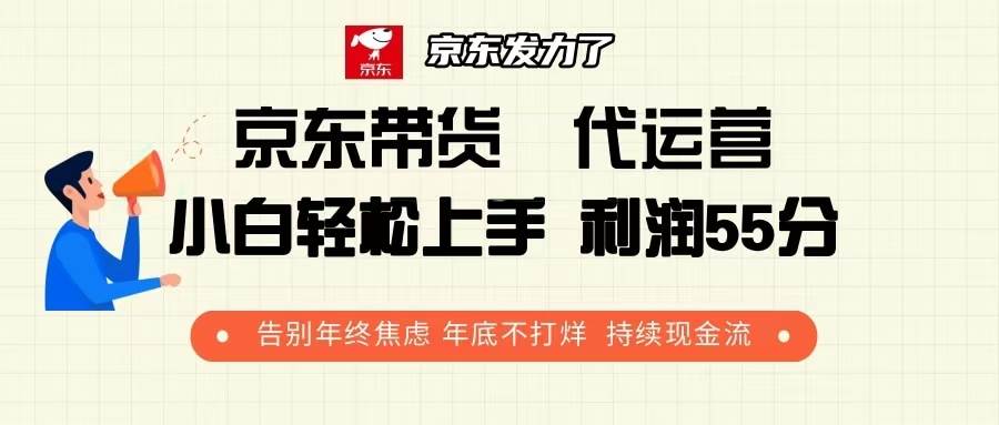 (13833期)京东带货 代运营 利润55分 告别年终焦虑 年底不打烊 持续现金流-星火爱财
