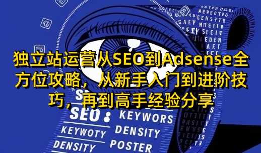 独立站运营从SEO到Adsense全方位攻略,从新手入门到进阶技巧,再到高手经验分享-星火爱财
