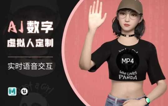 Ai数字人虚拟(智能体)实时语音交互特训营,自行定制超写实角色AI数字人交互技术-星火爱财