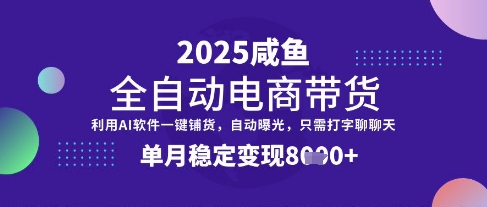 全网首发【闲鱼全自动电商带货】三年磨一剑,一朝露锋芒,单月稳定变现8k+【揭秘】-星火爱财