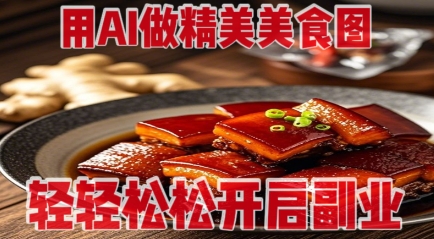用AI做精美美食图,无需专业设备拍摄,轻轻松松开启副业-星火爱财