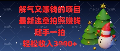 解气又挣钱的项目,最新违章拍照挣钱,随手一拍,轻松收入多张【揭秘】-星火爱财