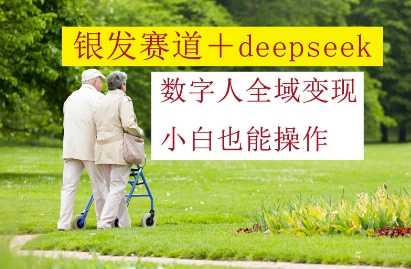 银发赛道+deepseek数字人全域变现,小白也能操作-星火爱财