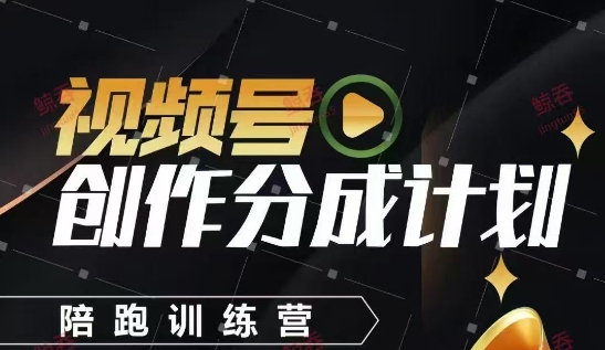 视频号创作分成计划陪跑训练营,手把手教会你如何制作视频,细水长流型项目-星火爱财