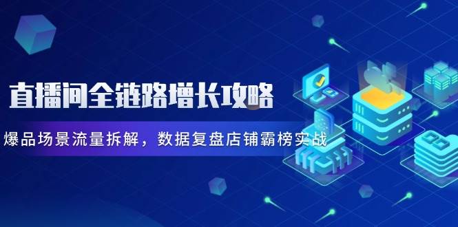 (14721期)直播间全链路增长攻略,爆品场景流量拆解,数据复盘店铺霸榜实战-星火爱财