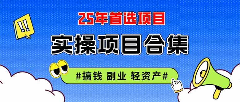 (14767期)2025实操项目合集 挂机类型 直播类型 轻资产创业类型 课程分享各项目介…-星火爱财
