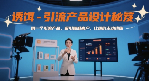 诱饵-引流产品设计秘笈,用一个引流产品,吸引精准客户,让他们主动找你-星火爱财