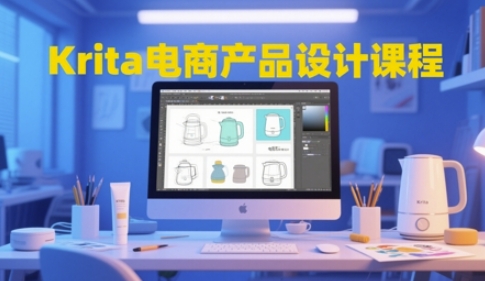 Krita电商产品设计课程,掌握从工具使用到创意落地的全链路设计能力-星火爱财