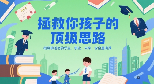 付费文章:拯救你孩子的顶级思路,彻底聊透他的学业、事业、未来,含金量满满-星火爱财