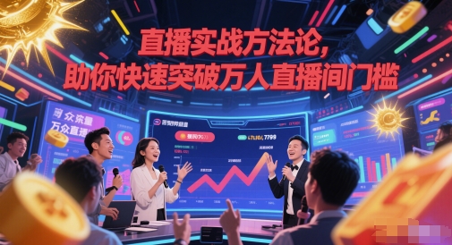 直播实战方法论,助你快速突破万人直播间门槛-星火爱财