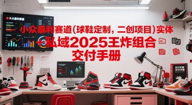 小众暴利赛道(球鞋定制,二创项目)实体+私域2025王炸组合 交付手册-星火爱财