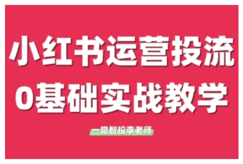 小红书运营投流,小红书广告投放从0到1的实战课,学完即可开始投放(更新)-星火爱财