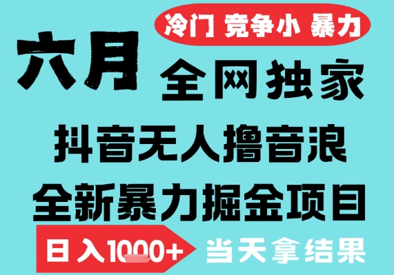 2025年6月高爆抖音无人直播最新撸音浪掘金项目,无脑日入1k+,低门槛小白可做,可矩阵放大【揭秘】-星火爱财