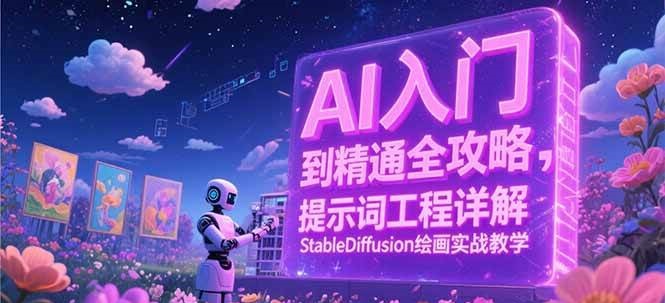AI入门到精通全攻略,提示词工程详解,StableDiffusion绘画实战教学-星火爱财