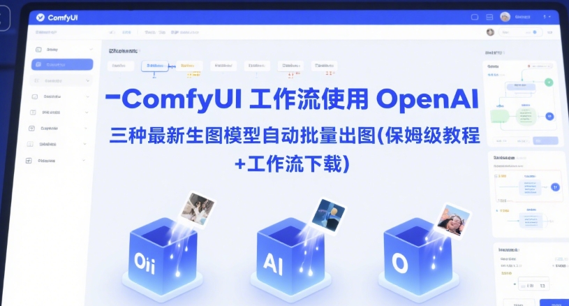 ComfyUI 工作流使用 OpenAI 三种最新生图模型自动批量出图(保姆级教程+工作流下载)-星火爱财