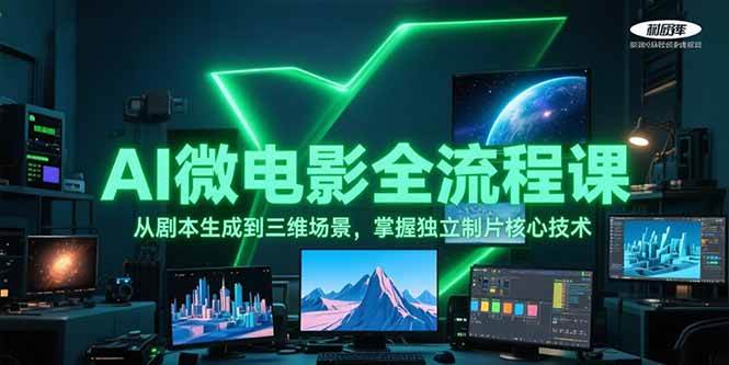 AI微电影全流程课,从剧本生成到三维场景,掌握独立制片核心技术-星火爱财