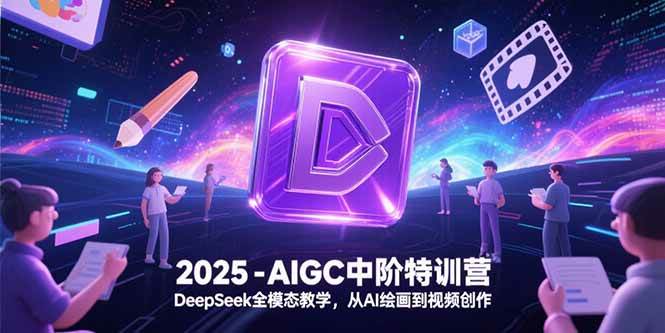 (15224期)2025-AIGC中阶特训营,DeepSeek全模态教学,从AI绘画到视频创作-星火爱财