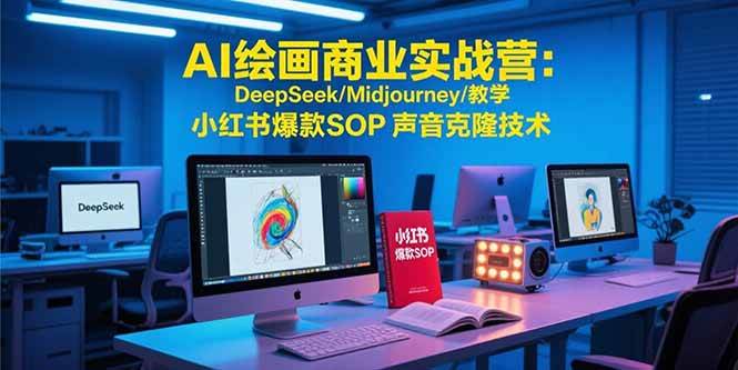 (15460期)AI绘画商业实战营:DeepSeek/Midjourney/教学 小红书爆款SOP 声音克隆技术-星火爱财