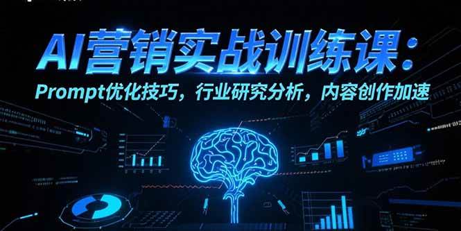 (15465期)AI营销实战训练课:Prompt优化技巧,行业研究分析,内容创作加速-星火爱财