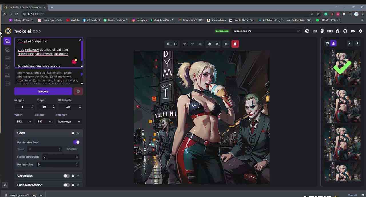 图片[5]-（9760期）Invoke AI 绘画教程-零基础创作可以销售的完美插图-49节-中英字幕-星火爱财
