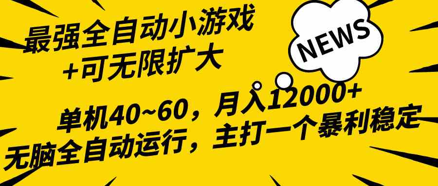 （10046期）2024最新全网独家小游戏全自动，单机40~60,稳定躺赚，小白都能月入过万-星火爱财