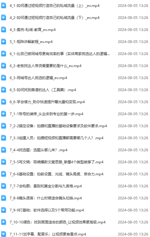 图片[3]-（11991期）实体店老板获客特训营：认知、定位、文案、矩阵、直播、AI等（72节）-星火爱财