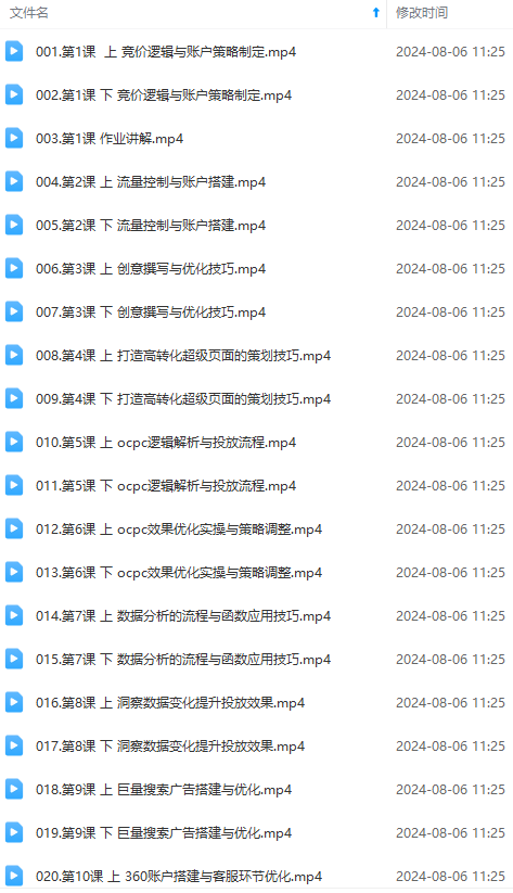 图片[2]-（12012期）竞价教程：真实账户 实战教学 从新手到进阶·后台操作到数据优化-星火爱财