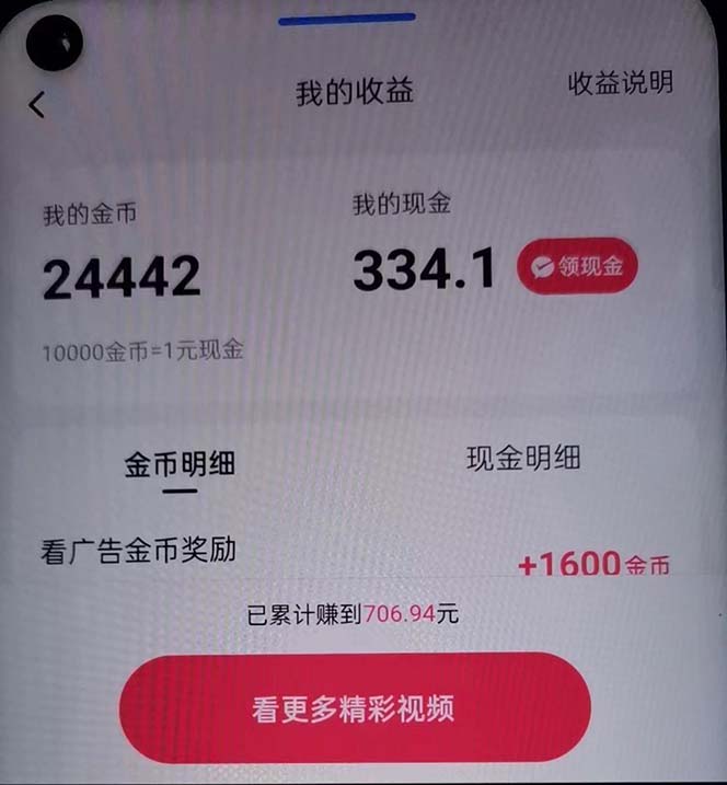 图片[3]-（12142期）蓝海项目，看广告单机300+，每天一个小时，月入3W~5W-星火爱财