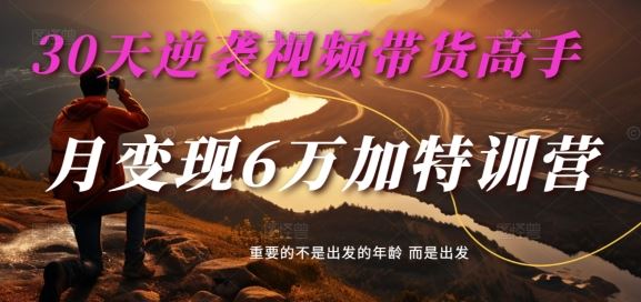 30天逆袭视频带货高手，单月变现6万加特训营-麦子甜-星火爱财