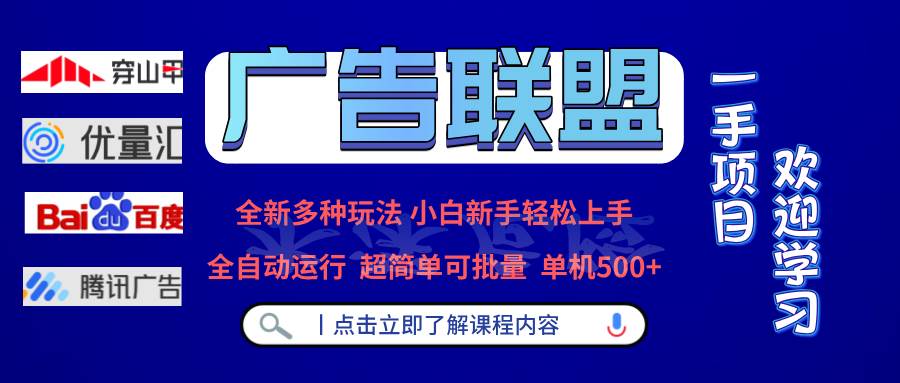 （13258期）广告联盟 全新多种玩法 单机500+  全自动运行  可批量运行-星火爱财
