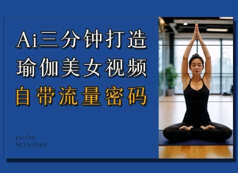 Ai3分钟打造瑜伽美女视频，自带流量密码-星火爱财