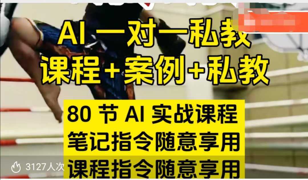AI指令实战课，课程+案例，80节AI实战课程，笔记指令随意享用，课程指令随意享用-星火爱财