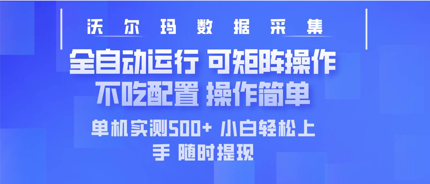 （14560期）最新沃尔玛平台采集 全自动运行 可矩阵单机实测500+ 操作简单-星火爱财