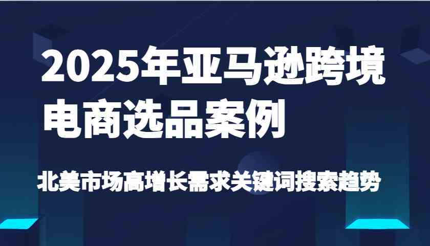 2025年亚马逊跨境电商选品案例-北美市场高增长需求关键词搜索趋势（更新)-星火爱财