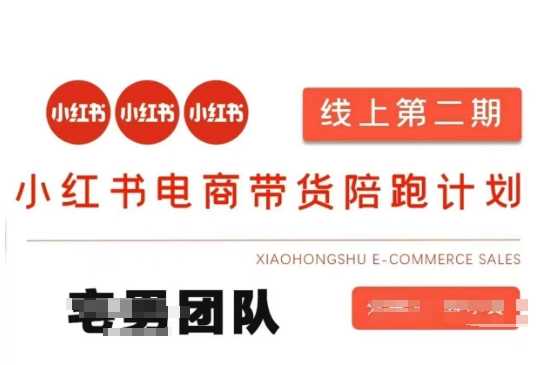 小红书电商带货课2期，月利润20个的小红书电商的有货源，无货源，虚拟产品，付费投流等整套玩法-星火爱财