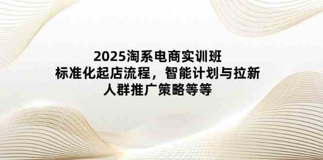 2025淘系电商实训班：标准化起店流程，智能计划与拉新，人群推广策略等等-星火爱财