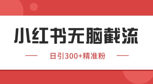 小红书截流同行客源，独家野路子获客玩法 日引200+暴力获客【揭秘】-星火爱财