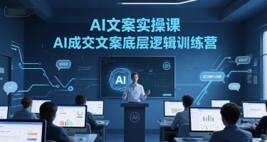 AI文案实操课，AI成交文案底层逻辑训练营-星火爱财