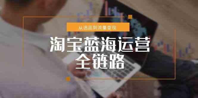 淘宝蓝海运营全链路，从选品到流量变现，小类目突围完整方案-星火爱财