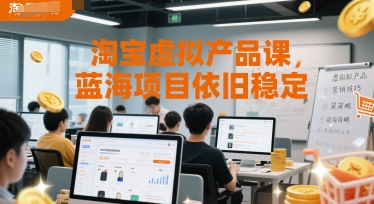 淘宝虚拟产品课，蓝海项目依旧稳定-星火爱财