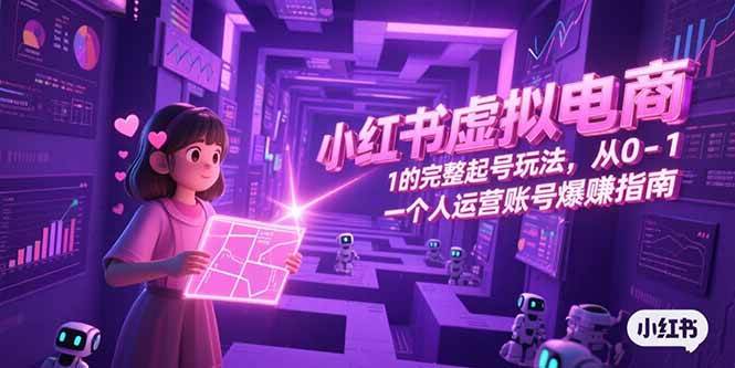 （15230期）小红书虚拟电商，从0-1的完整起号玩法，一个人运营账号爆赚指南-星火爱财
