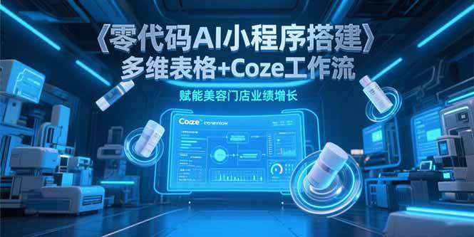 （15239期）零代码AI小程序搭建，多维表格+Coze工作流，赋能美容门店业绩增长-星火爱财